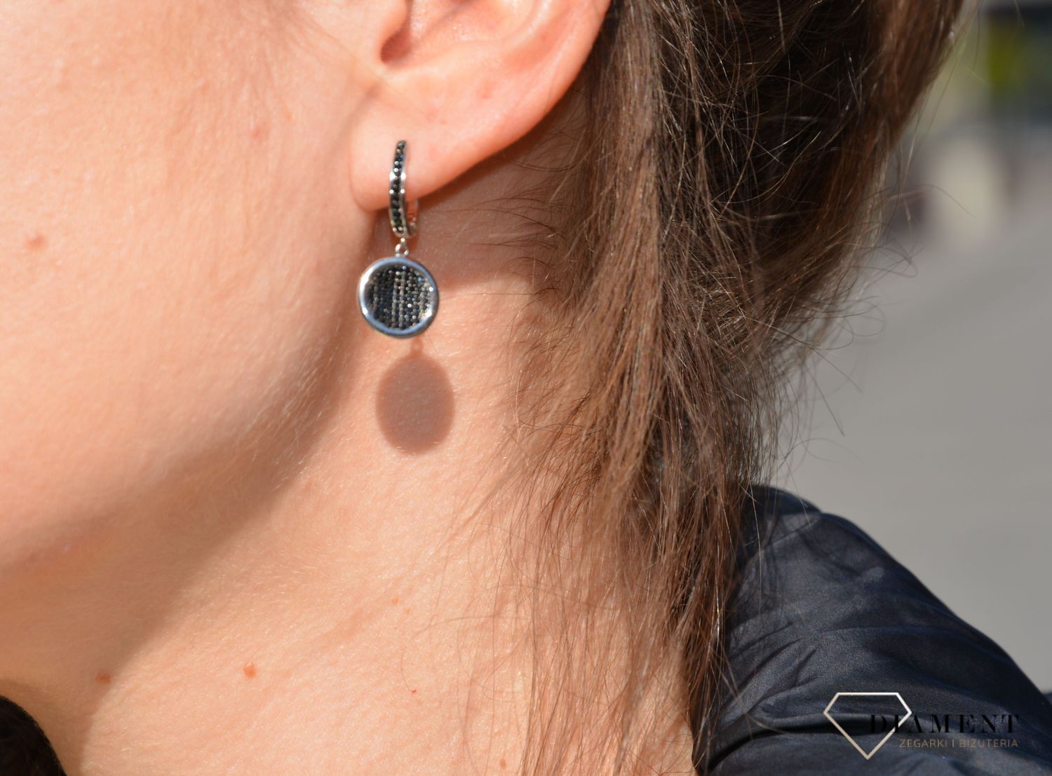 Kolczyki srebrne czarne cyrkonie Dall'Acqua K BY 141 0134b.jpg